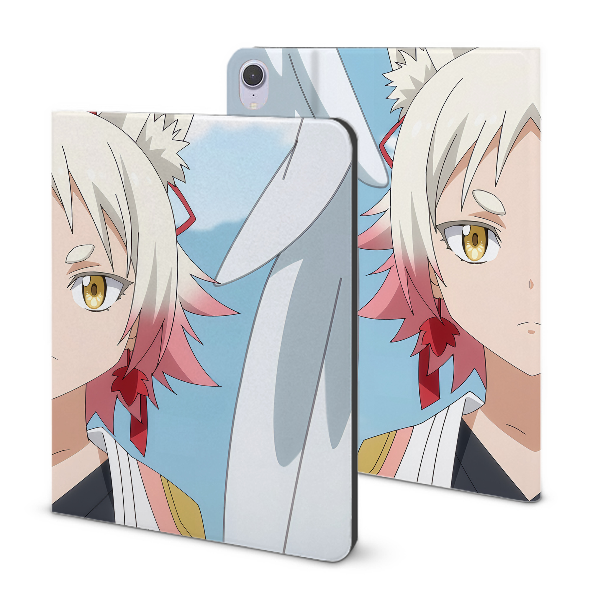 （画像用） 転スラ Regarding Reincarnated to Slime IPad ケース ブック型 PUレザー TPU 耐衝撃 軽量 薄型 ペン収納なし 全面保護 IPad 各モデル対応